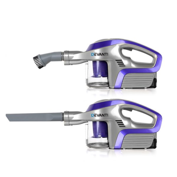 Cordless Stick Vacuum Cleaner – Purple & Grey