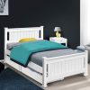 Wooden Bed Frame Timber Single Size RIO Kids Adults Storage Drawers Base
