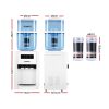 22L Bench Top Water Cooler Dispenser Purifier Hot Cold Three Tap with 2 Replacement Filters