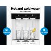 22L Bench Top Water Cooler Dispenser Filter Purifier Hot Cold Room Temperature Three Taps
