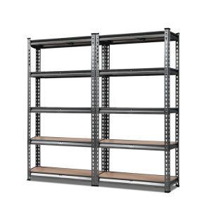 2x1.5M Steel Warehouse Racking Rack Shelving Storage Garage Shelves Shelf