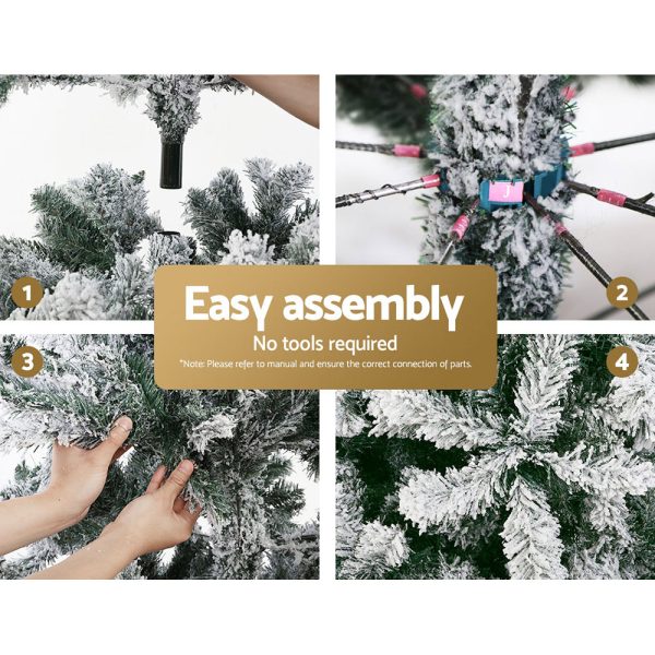 Christmas Tree 2.1M 7FT Xmas Decorations Snow Home Decor 1106 Tips