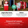 Jingle Jollys Christmas Inflatable Pop Up Santa 1.8M OutdoorDecorations Lights