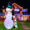 2.4M Christmas Inflatable Snowman Xmas Lights Outdoor Decorations