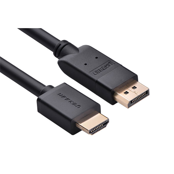 DP male to HDMI male cable 1M black (10238)