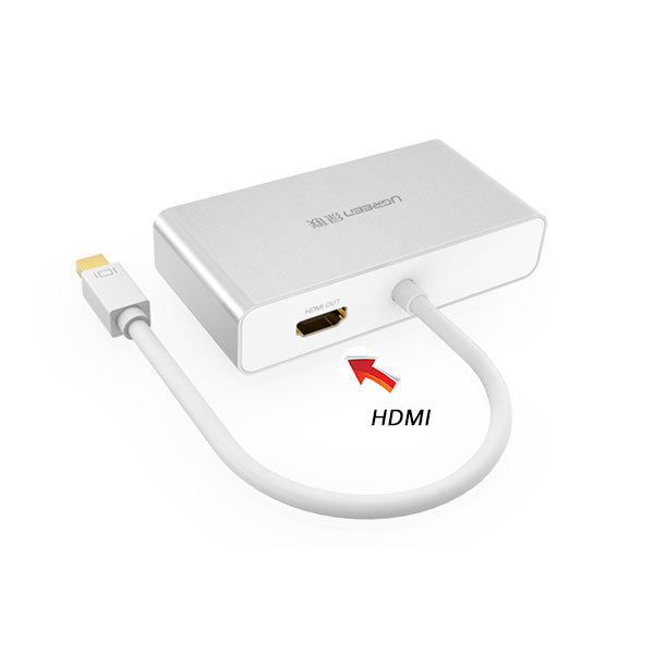 3-in-1 Mini DisplayPort to HDMI&VGA&DVI converter – white (10438)