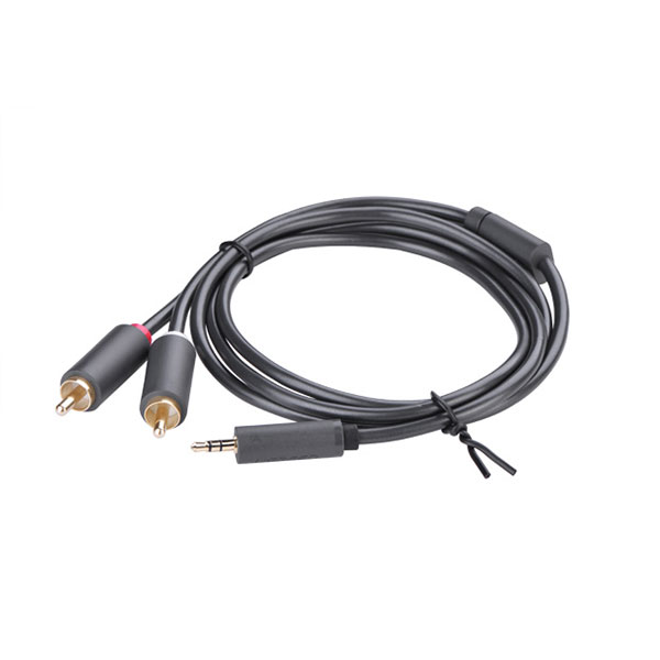 3.5mm male to 2RCA male cable 2M (10510)