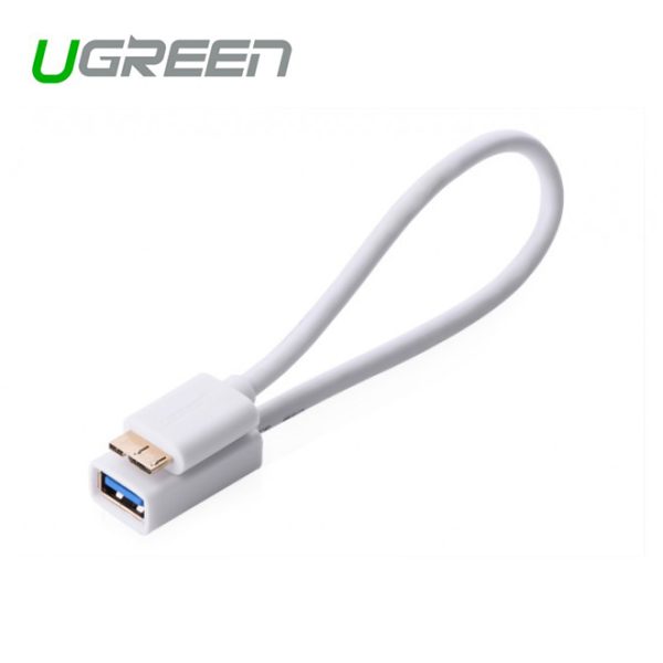 Micro USB 3.0 OTG Cable For Note 3/S4/S5 – White (10817)