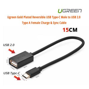 USB Type-C Male to USB 2.0 Type A Female Charge & Sync Cable (30175)