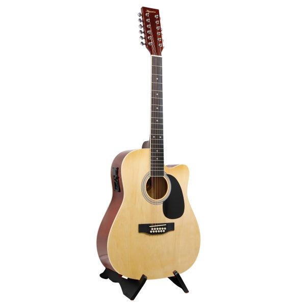 Karrera 12-String Acoustic Guitar with EQ – Natural