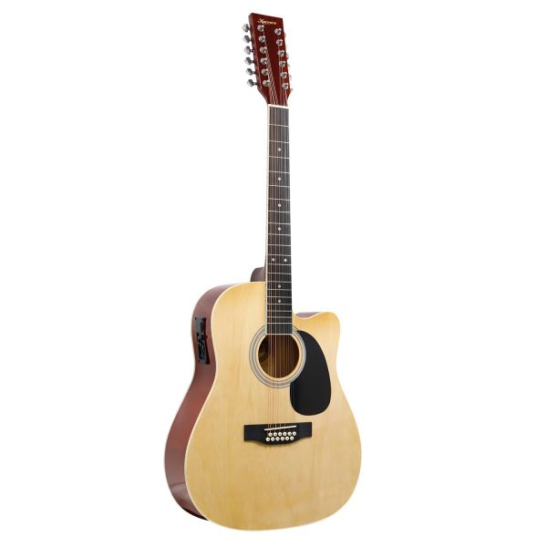 Karrera 12-String Acoustic Guitar with EQ – Natural