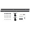 Sliding Door Hardware Kit 200 cm Steel Black