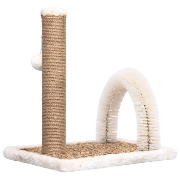 Cat Tree with Arch Grooming Brush and Scratch Post
