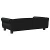 Dog Bed Black 95x55x30 cm Faux Leather
