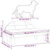 Dog Bed Light Grey 70x52x30 cm Velvet