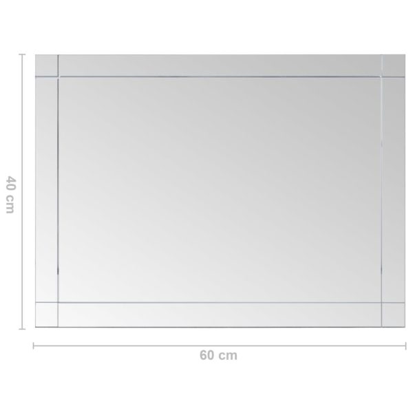 Wall Mirror 60×40 cm Glass