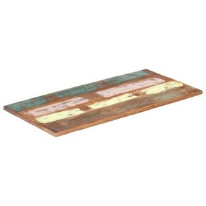 Rectangular Table Top 60x120 cm 25-27 mm Solid Reclaimed Wood