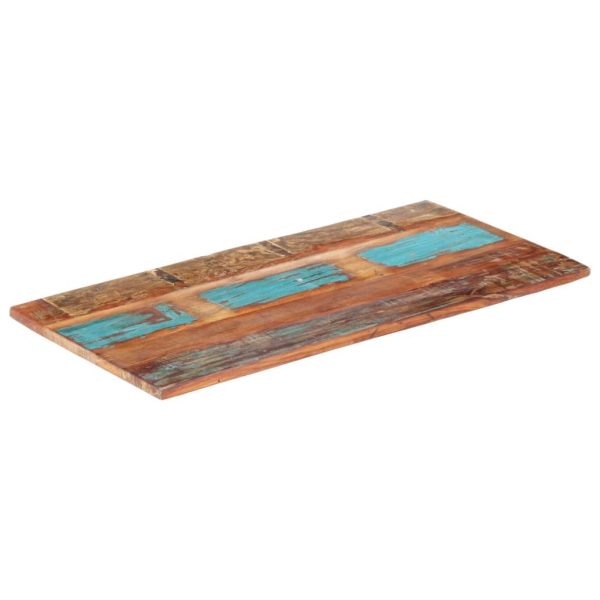 Rectangular Table Top 60×120 cm 25-27 mm Solid Reclaimed Wood