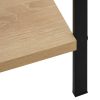 4-Layer Book Shelf Oak 60×27.6×124.5 cm Engineered Wood