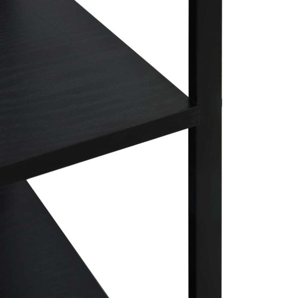 Microwave Cabinet Black 60×39.6×123 cm Engineered Wood