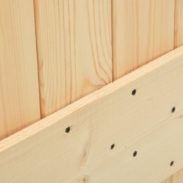 Door 80×210 cm Solid Pine Wood