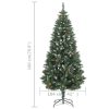 Artificial Christmas Tree with LEDs&Pine Cones 180 cm