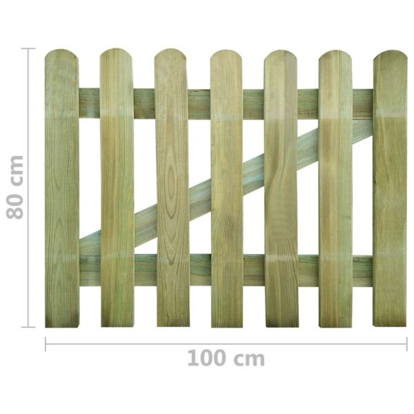 Garden Gate Wood 100×80 cm