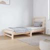 Papillion Day Bed 2x(90×190) cm Solid Wood Pine