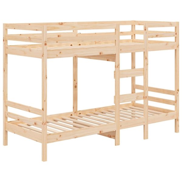 Bunk Bed 92×187 cm Solid Wood Pine