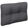 Pallet Cushions 2 pcs Anthracite Fabric