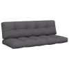 Pallet Cushions 2 pcs Anthracite Fabric