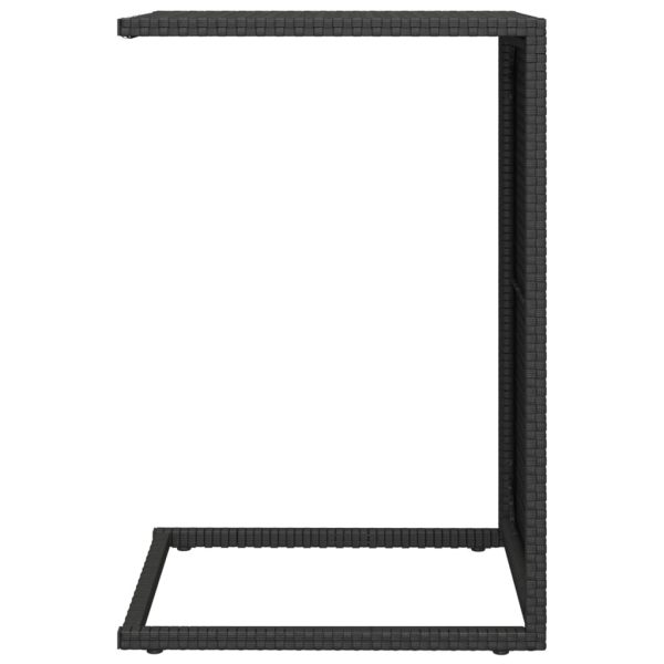 C Table Black 40x35x60 cm Poly Rattan