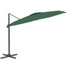Cantilever Umbrella with Aluminium Pole Green 400×300 cm