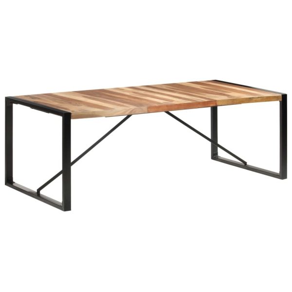Dining Table 220x100x75 cm Solid Wood with Sheesham Finish