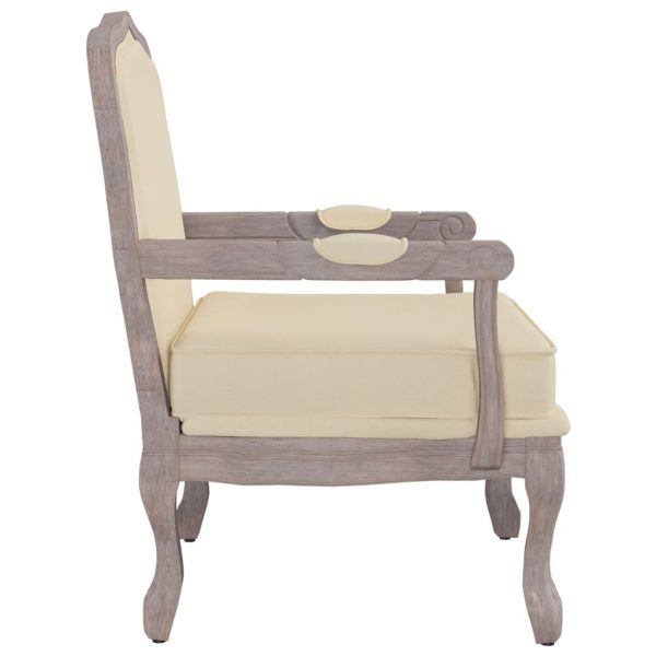 Sofa Chair Beige 64x64x90 cm linen