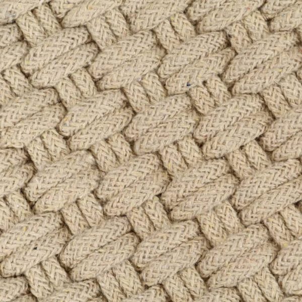 Rug Rectangular Natural 80×160 cm Cotton