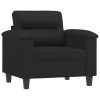 Wentzville Sofa Chair Black 60 cm Faux Leather