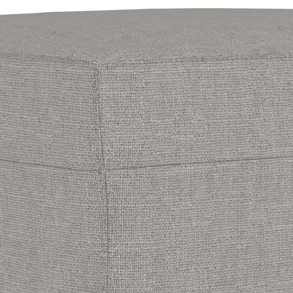 Bench Light Grey 70x35x41 cm Fabric