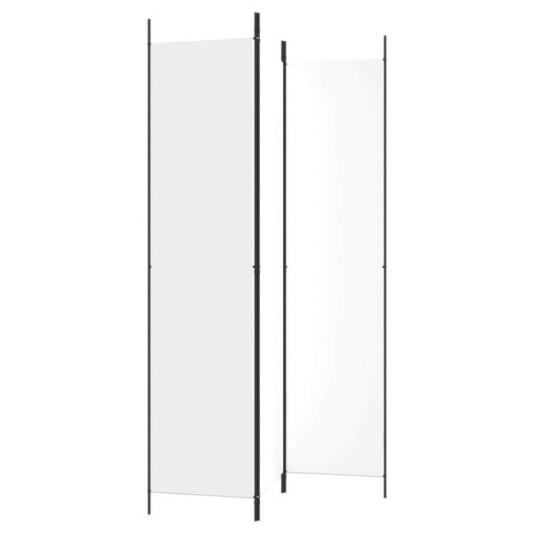 Tothill 3-Panel Room Divider White 150×220 cm Fabric