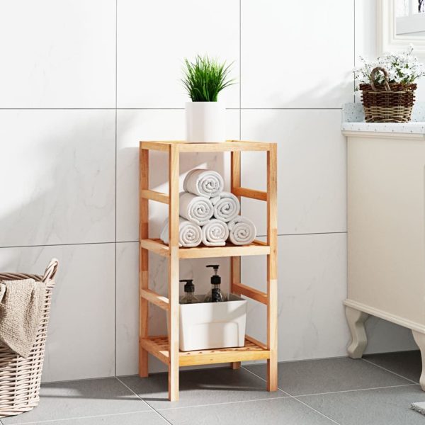 Bathroom Shelf 35.5×35.5×79 cm Solid Wood Walnut