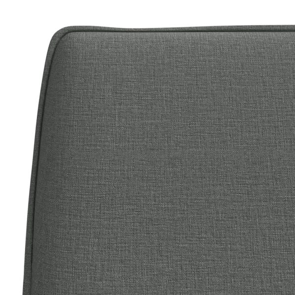 Bench Dark Grey 100x75x76 cm Fabric