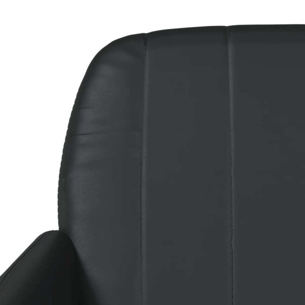 Bench Black 107x80x81 cm Faux Leather