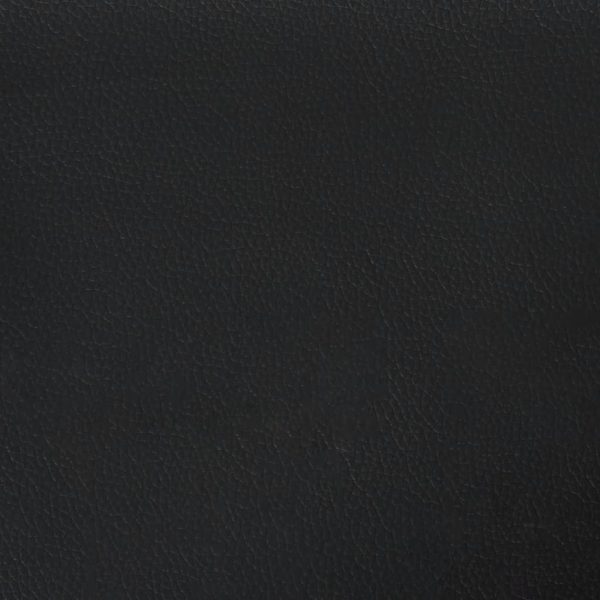 Bench Black 110x76x80 cm Faux Leather