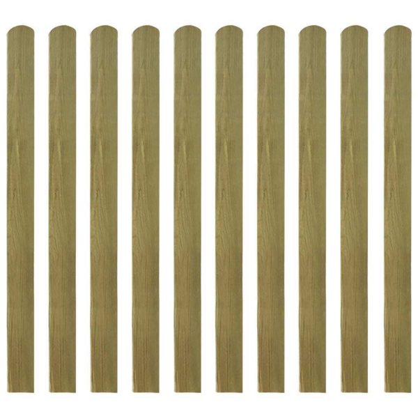 30 pcs Impregnated Fence Slats Wood 100 cm
