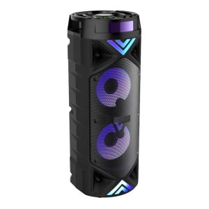 LED Portable Bluetooth Speaker with Multi-Coloured Lights & Remote Control