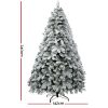 Jingle Jollys Christmas Tree 2.4M Xmas Trees Decorations Snowy 1291 Tips