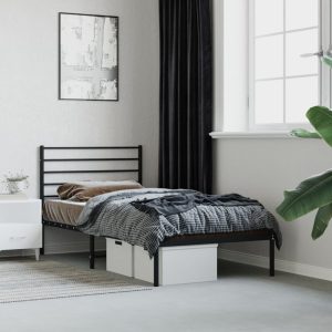 Metal Bed Frame with Headboard