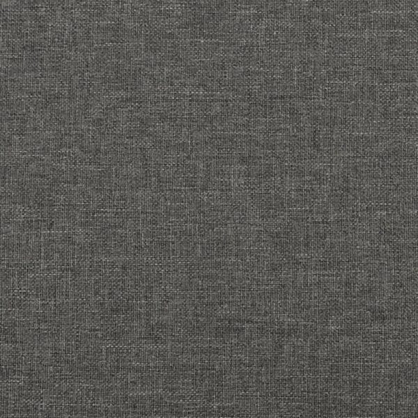 Bed Frame Dark Grey 107×203 cm King Single Size Fabric