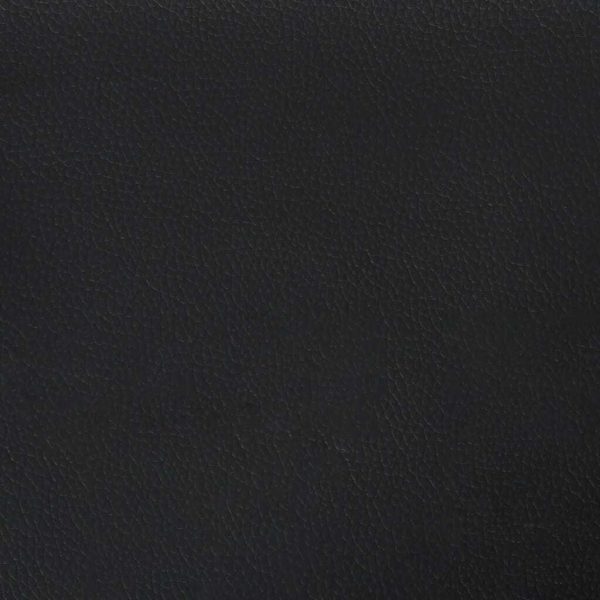 Bed Frame Black 107×203 cm King Single Size Faux Leather