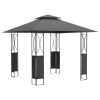 Gazebo with Roof Anthracite 300x300x270 cm Steel